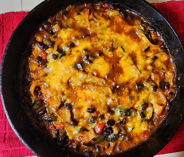 Black Bean Enchilada Skillet Casserole